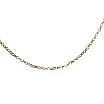 9ct yellow gold belcher chain 5.2g (sh26877b)