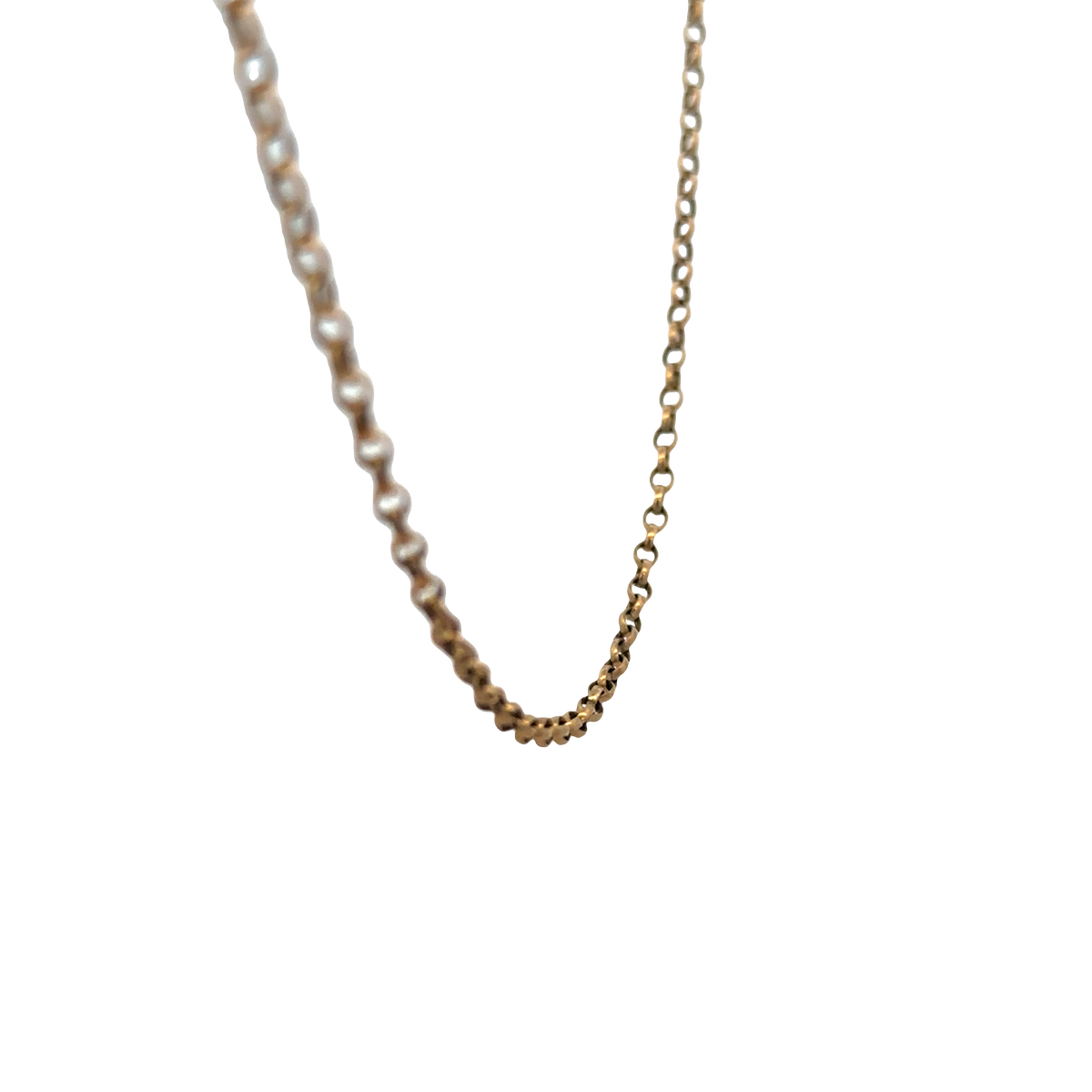 9ct yellow gold belcher chain 5.2g (sh26877b)