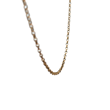9ct yellow gold belcher chain 5.2g (sh26877b)