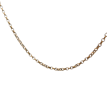 9ct yellow gold belcher chain 5.2g (sh26877b)