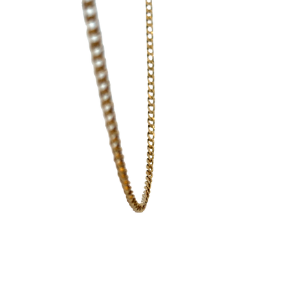 9ct yellow gold curb chain 6.9g (sh27593b)