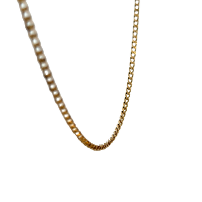 9ct yellow gold curb chain 6.9g (sh27593b)