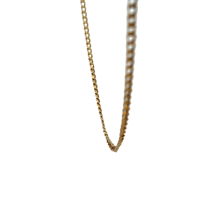 9ct yellow gold curb chain 6.9g (sh27593b)