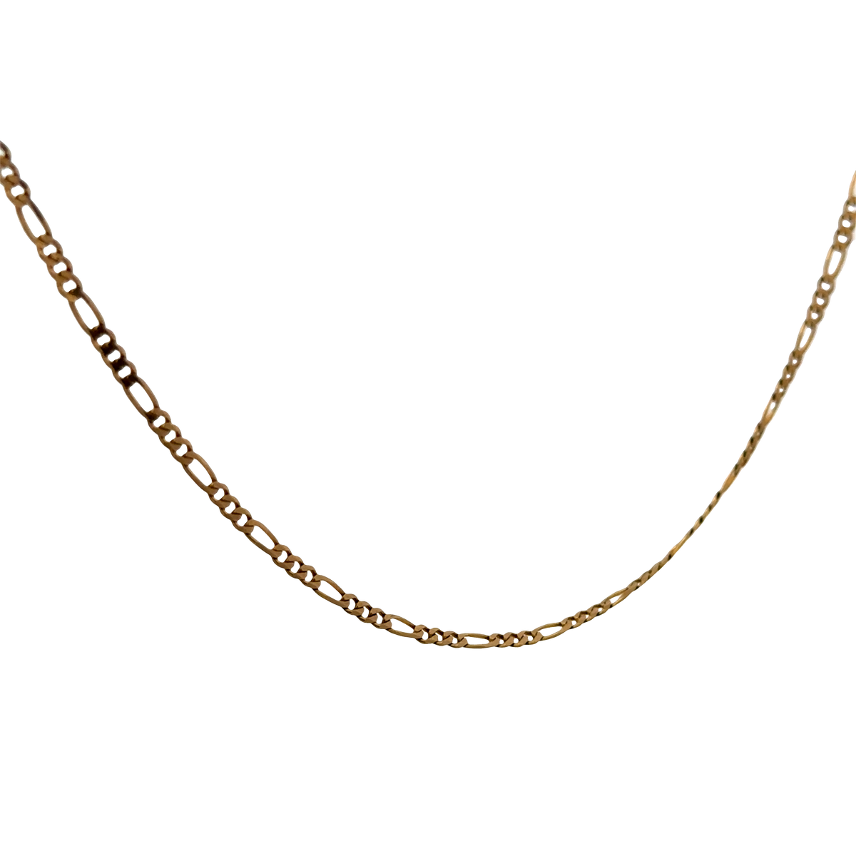 9ct yellow gold figaro chain 3.7g (sh26346b)