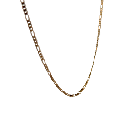 9ct yellow gold figaro chain 3.7g (sh26346b)