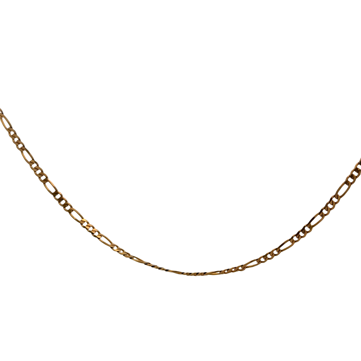 9ct yellow gold figaro chain 3.7g (sh26346b)