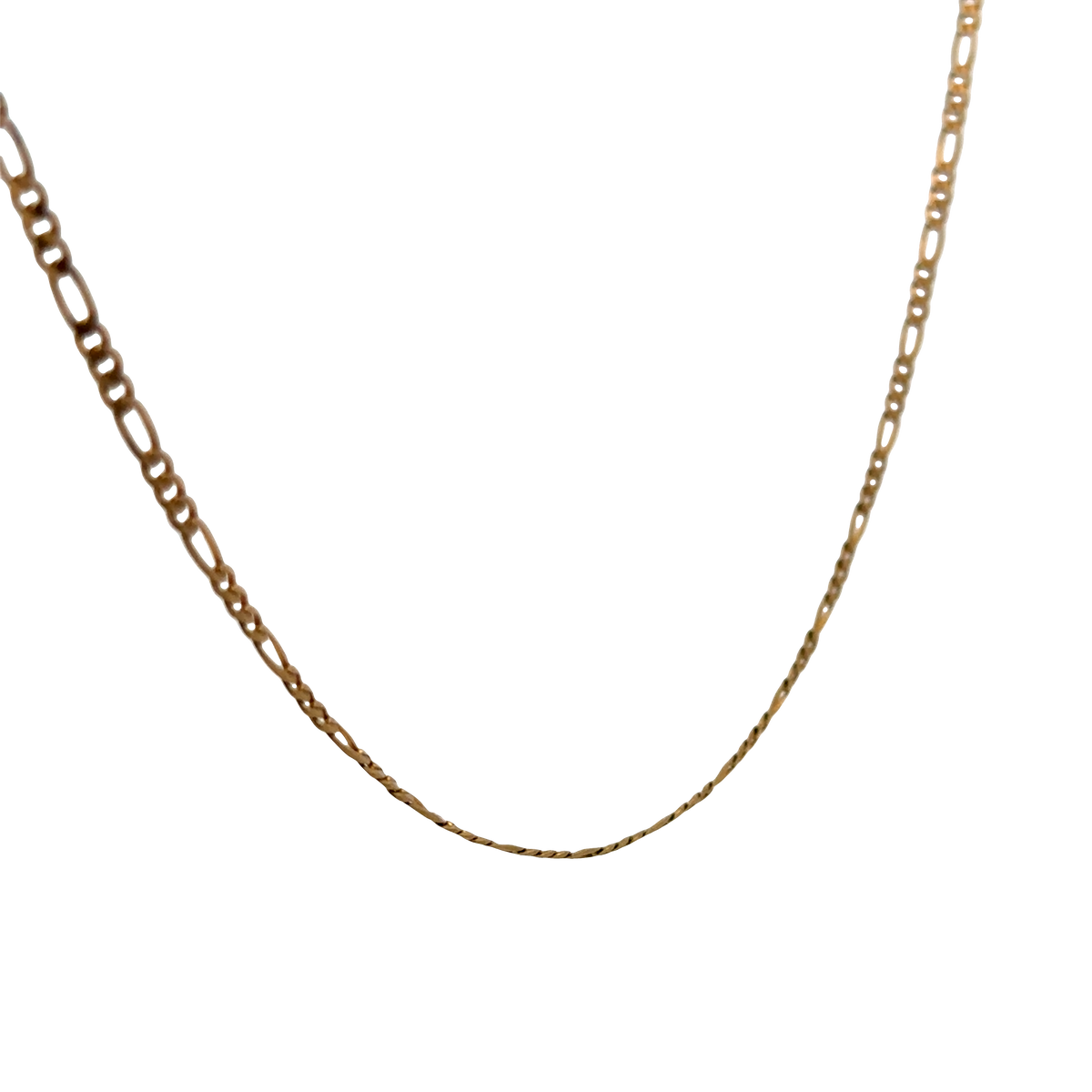 9ct yellow gold figaro chain 3.7g (sh26346b)