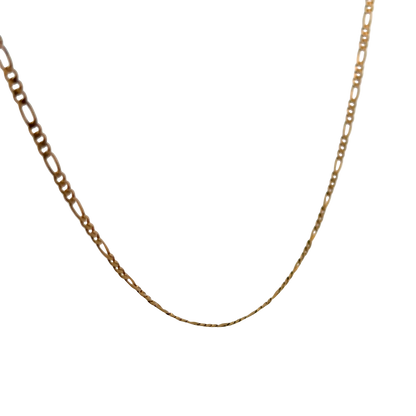 9ct yellow gold figaro chain 3.7g (sh26346b)