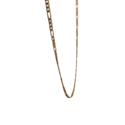 9ct yellow gold figaro chain 3.7g (sh26346b)