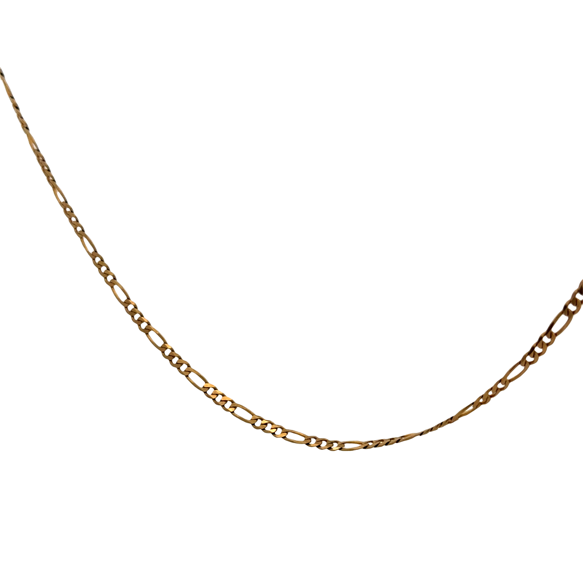 9ct yellow gold figaro chain 3.7g (sh26346b)