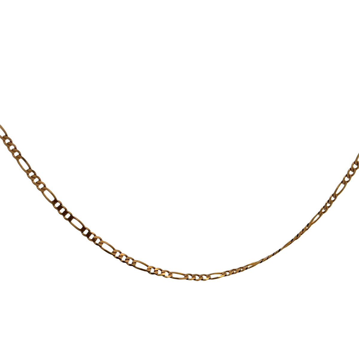 9ct yellow gold figaro chain 3.7g (sh26346b)