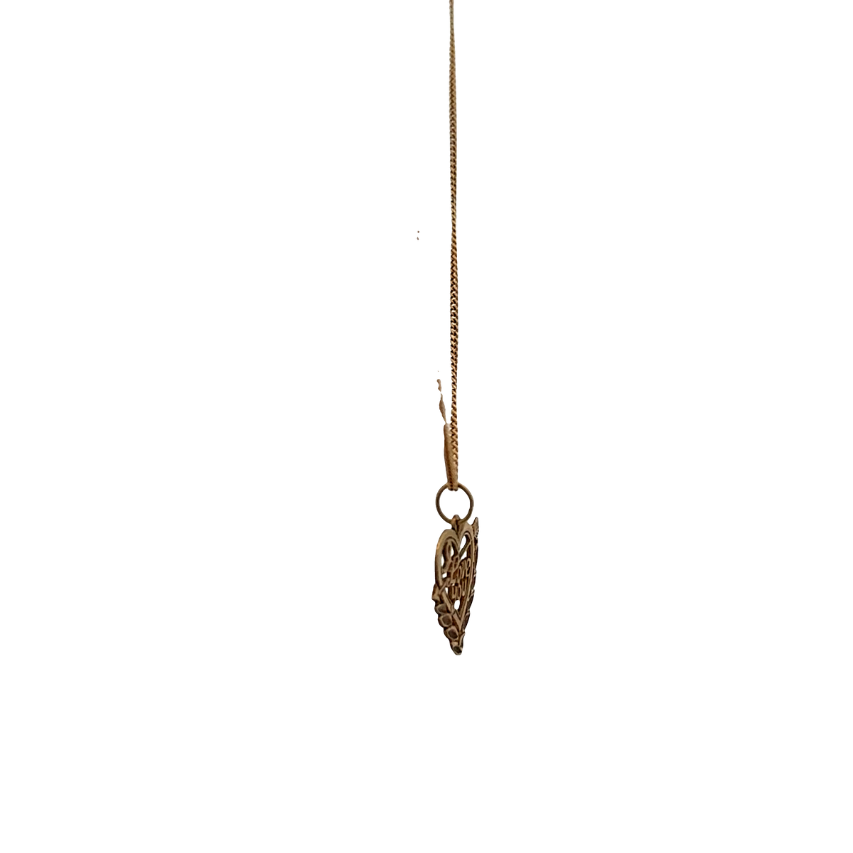 9ct yellow gold chain and pendant 2.6g (sh26191b)