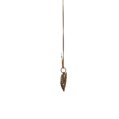 9ct yellow gold chain and pendant 2.6g (sh26191b)