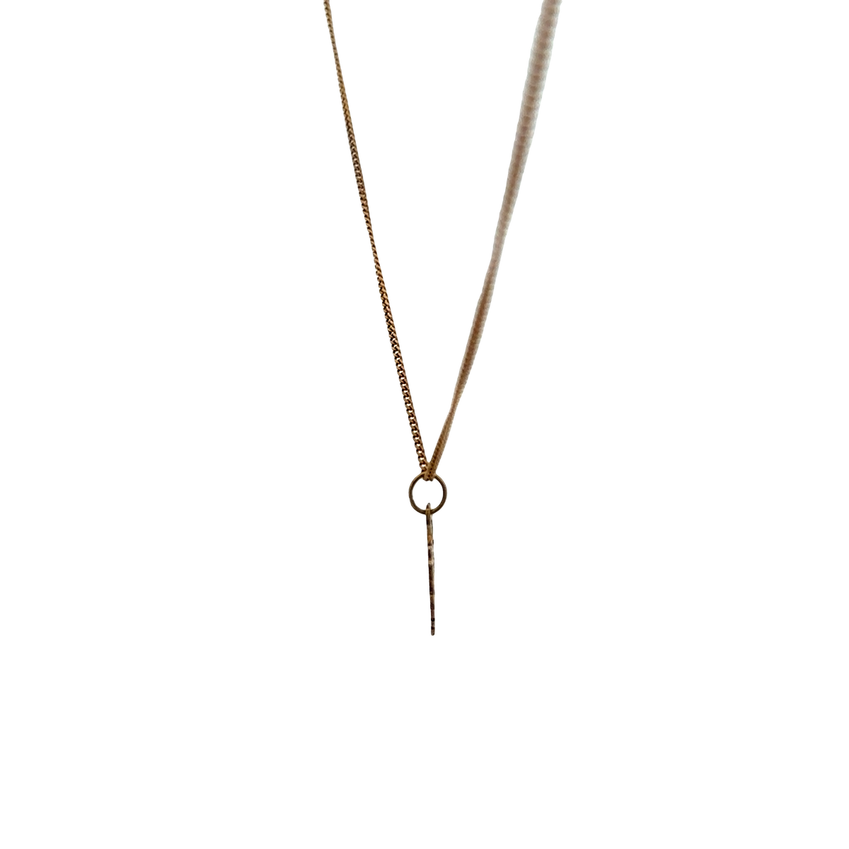 9ct yellow gold chain and pendant 2.6g (sh26191b)