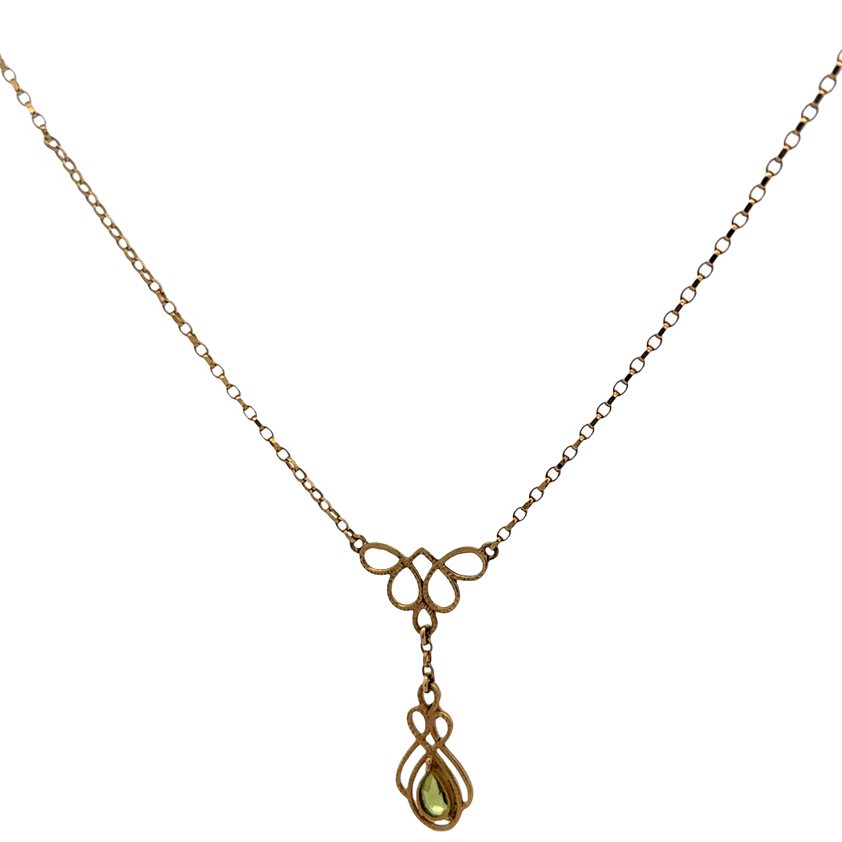9ct yellow gold necklace 3.1g (sh26332b)