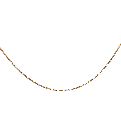 9ct yellow gold chain 1.2g (sh27660b)