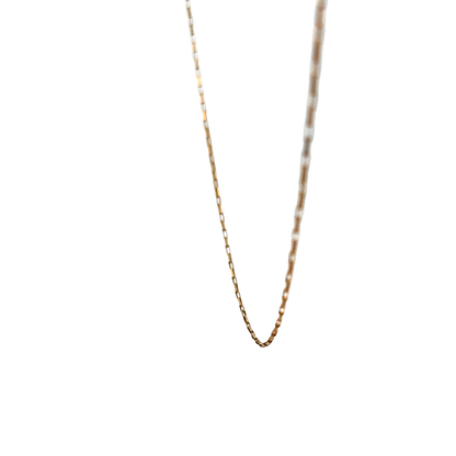 9ct yellow gold chain 1.2g (sh27660b)
