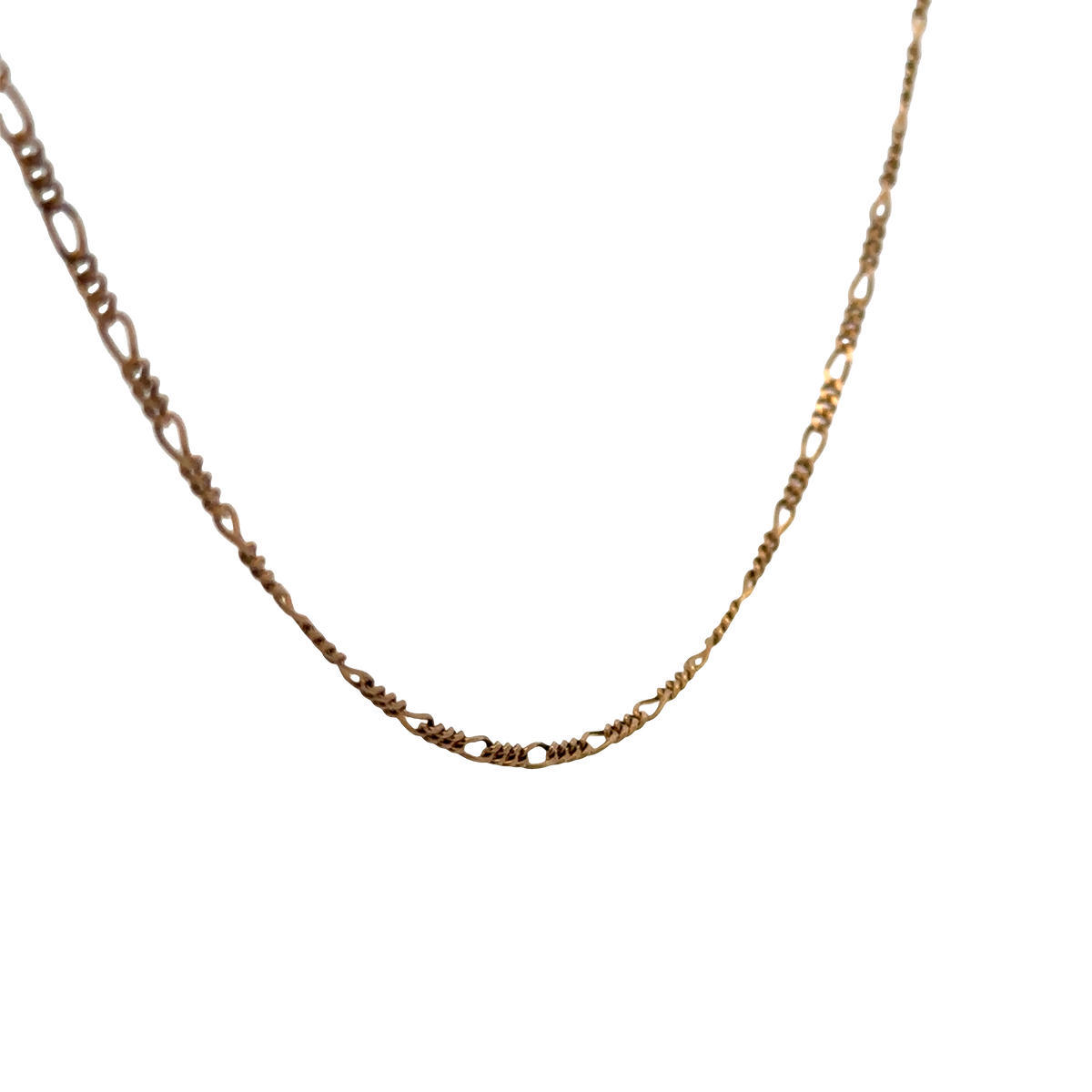 9ct yellow gold figaro chain 4.1g (sh26917b)