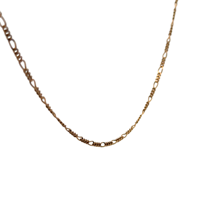 9ct yellow gold figaro chain 4.1g (sh26917b)