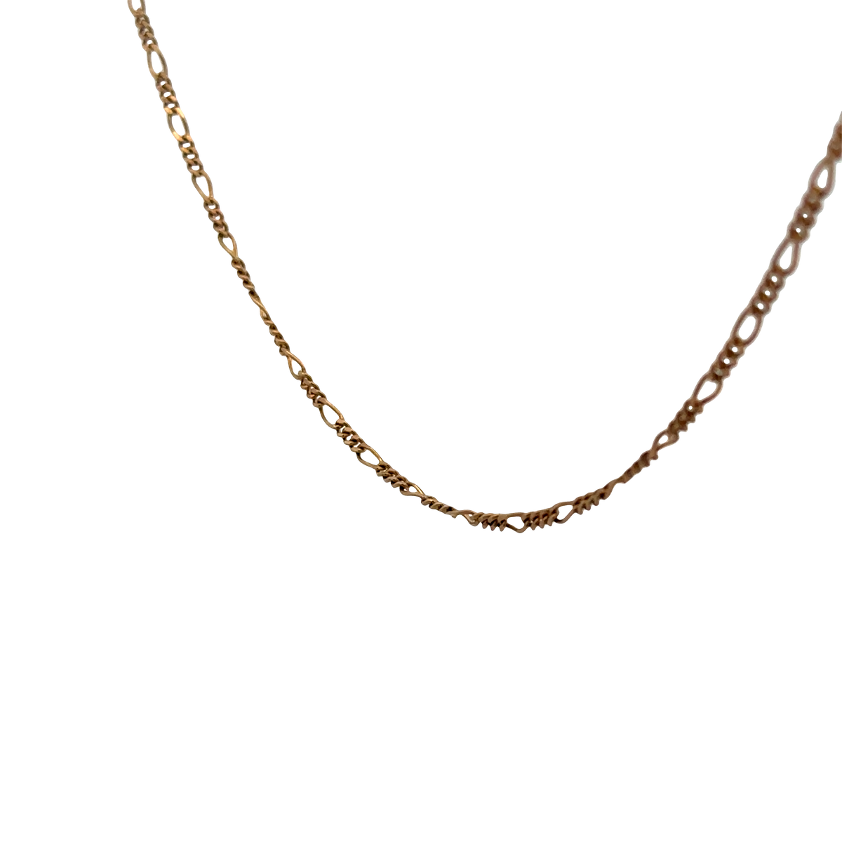 9ct yellow gold figaro chain 4.1g (sh26917b)