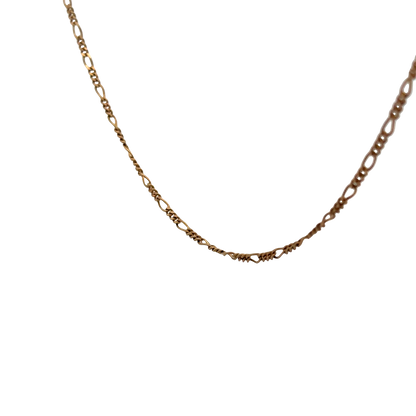 9ct yellow gold figaro chain 4.1g (sh26917b)