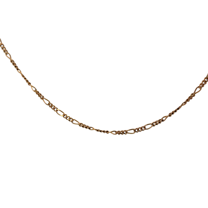 9ct yellow gold figaro chain 4.1g (sh26917b)