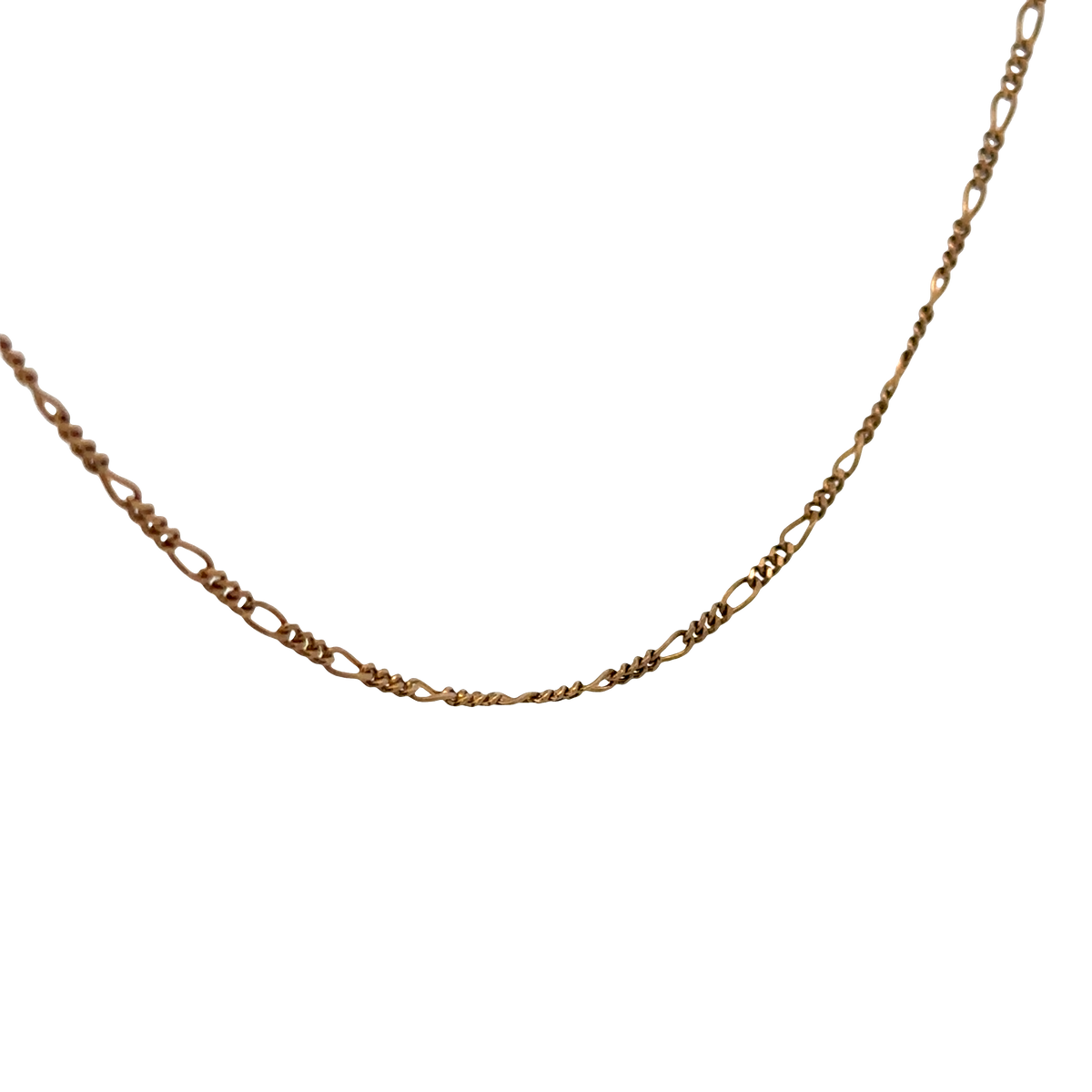 9ct yellow gold figaro chain 4.1g (sh26917b)