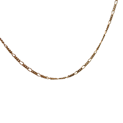 9ct yellow gold figaro chain 4.1g (sh26917b)