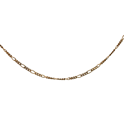 9ct yellow gold figaro chain 4.1g (sh26917b)