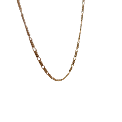9ct yellow gold figaro chain 4.1g (sh26917b)