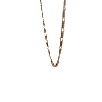 9ct yellow gold figaro chain 4.1g (sh26917b)