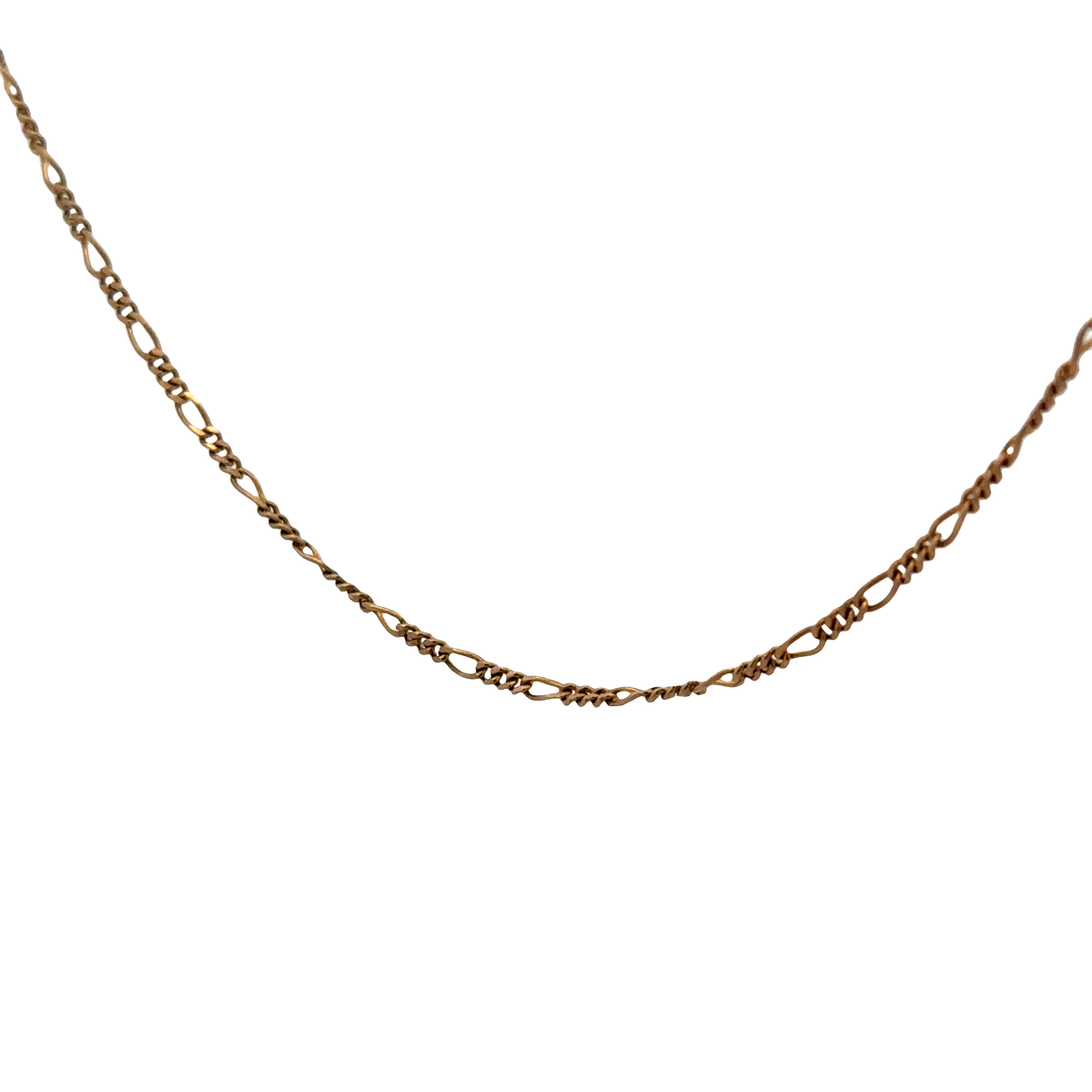 9ct yellow gold figaro chain 4.1g (sh26917b)