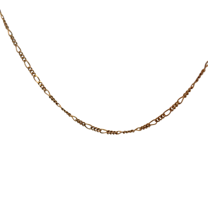9ct yellow gold figaro chain 4.1g (sh26917b)