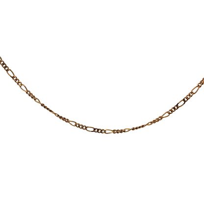 9ct yellow gold figaro chain 4.1g (sh26917b)
