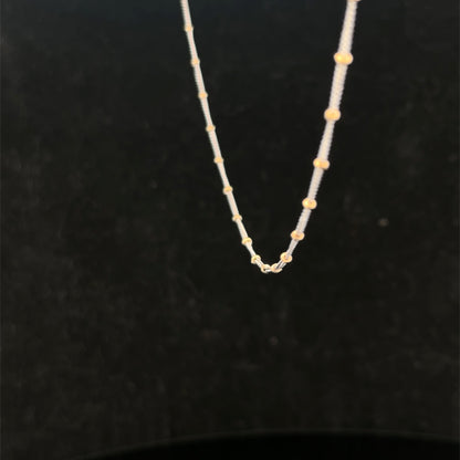 9ct white gold chain 2.7g (sh26287b)