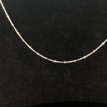 9ct white gold chain 2.7g (sh26287b)