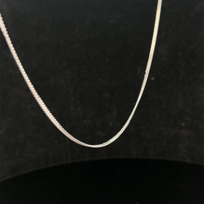 9ct white gold chain 3.2g (sh26745b)
