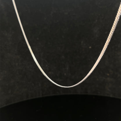 9ct white gold chain 3.2g (sh26745b)