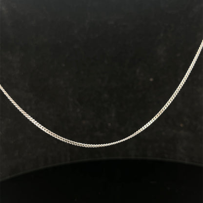 9ct white gold chain 3.2g (sh26745b)