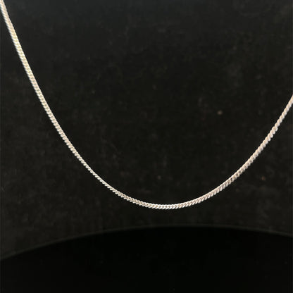 9ct white gold chain 3.2g (sh26745b)