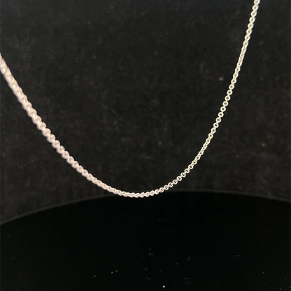 9ct white gold chain 3.3g (sh27744b)