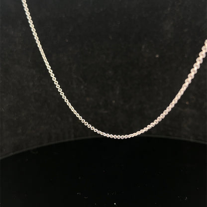 9ct white gold chain 3.3g (sh27744b)