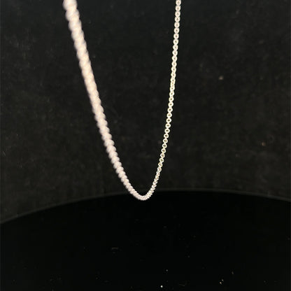 9ct white gold chain 3.3g (sh27744b)