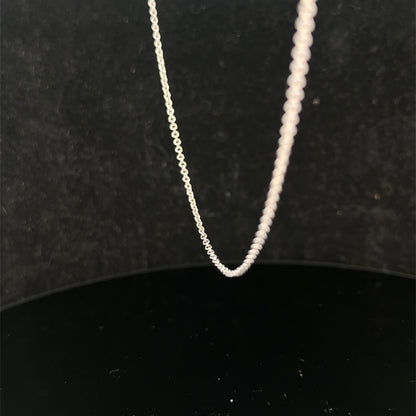 9ct white gold chain 3.3g (sh27744b)
