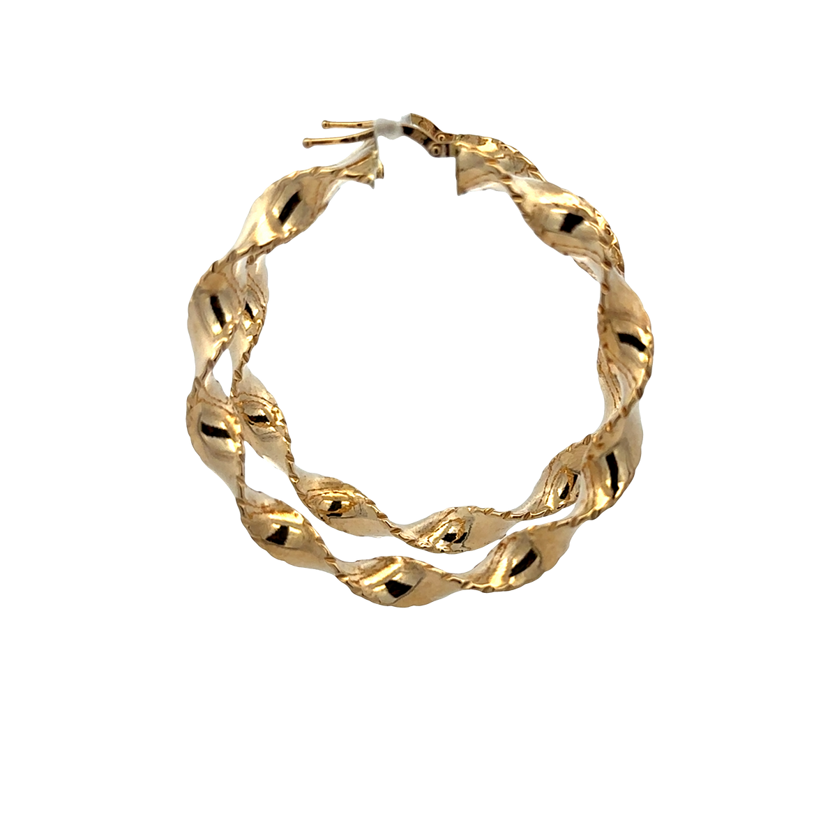 9ct yellow gold hoop earrings 4.7g (sh27750b)
