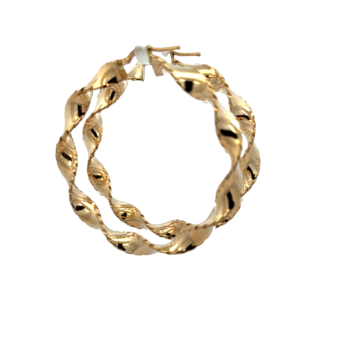 9ct yellow gold hoop earrings 4.7g (sh27750b)