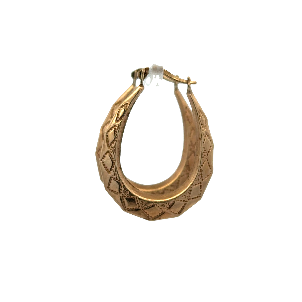 9ct yellow gold hoop earrings 1.3g (sh27737B)