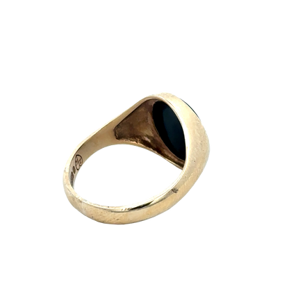 9ct yellow gold onyx signet ring sh27735b