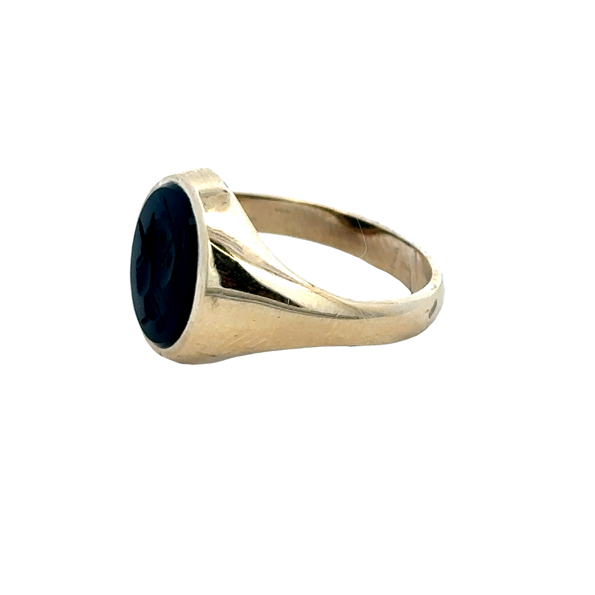 9ct yellow gold onyx signet ring sh27735b