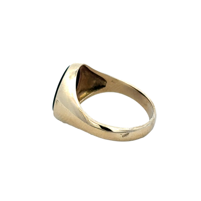 9ct yellow gold onyx signet ring sh27735b
